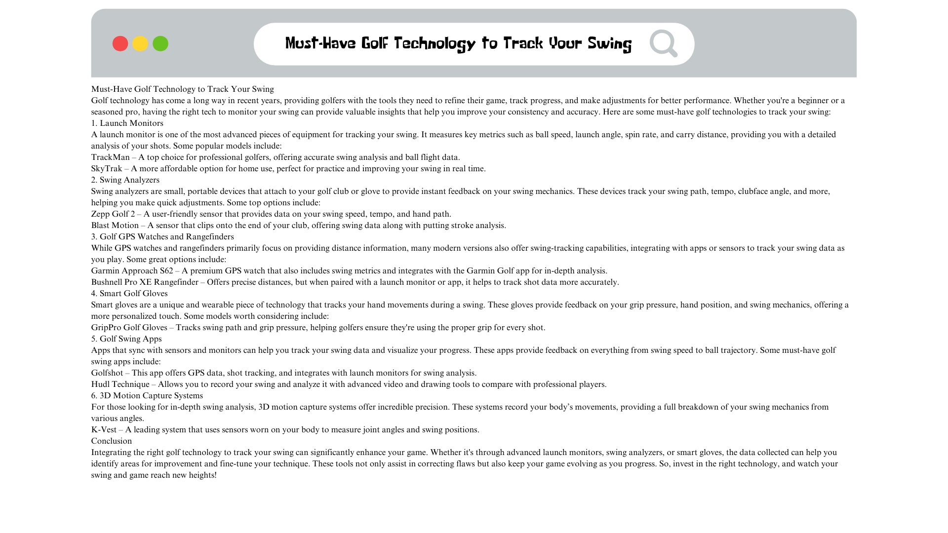 Content Writing Example 2