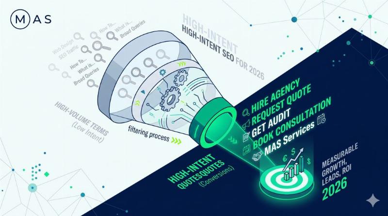 High-Intent SEO Keywords for 2026: Why “Buy” and “Hire” Queries Beat High-Volume Terms for Web Design, PPC, and SEO ROI