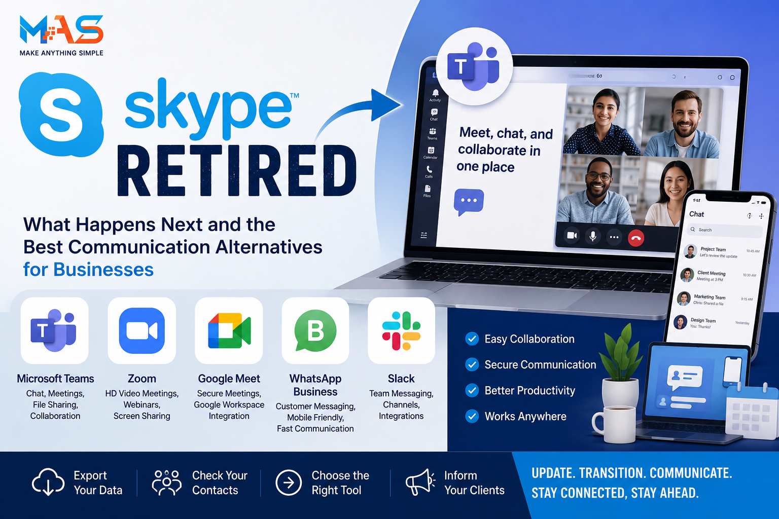 Skype Retired: What Happens Next and the Best Communication Alternatives for Businesses