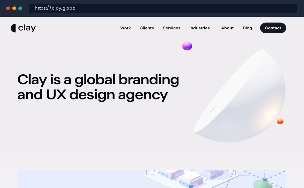 Clay Global Official Website Screenshot - Custom Website & Web Application Development