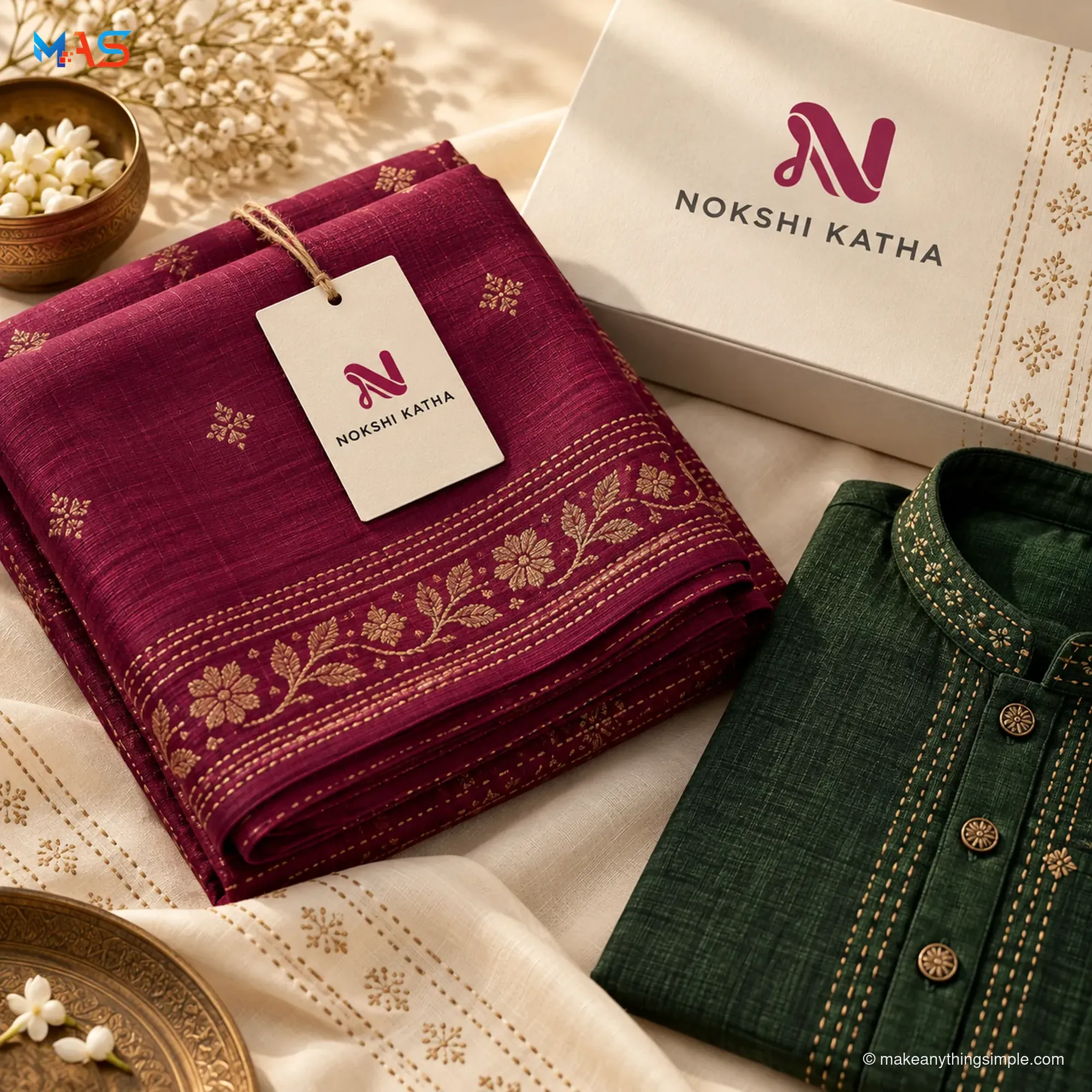 Nokhshi Katha - Apparel Logo & Brand Identity