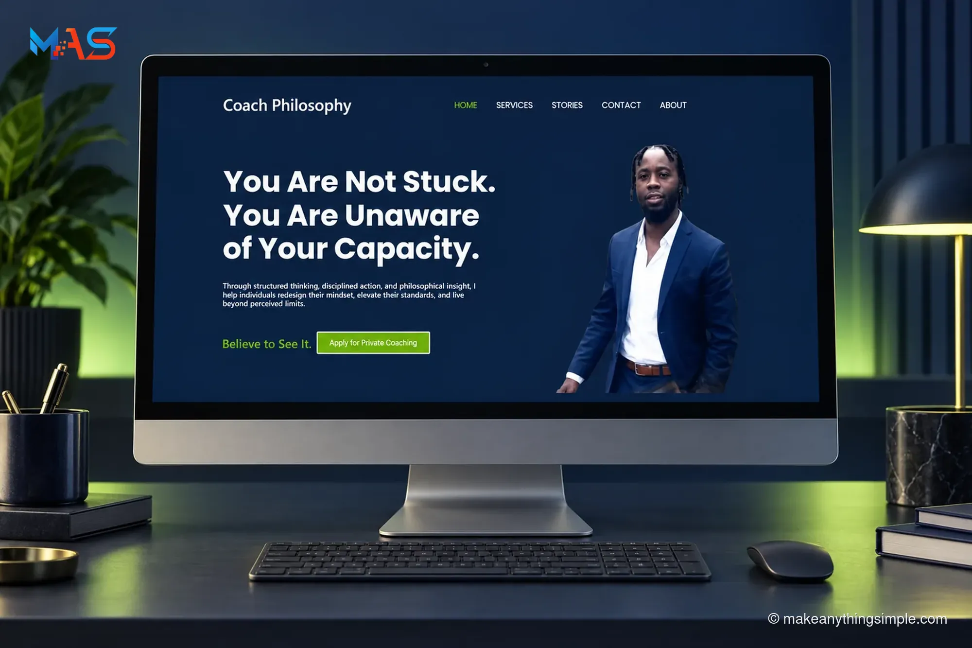 Coach Philosophy London - WordPress Coaching Website