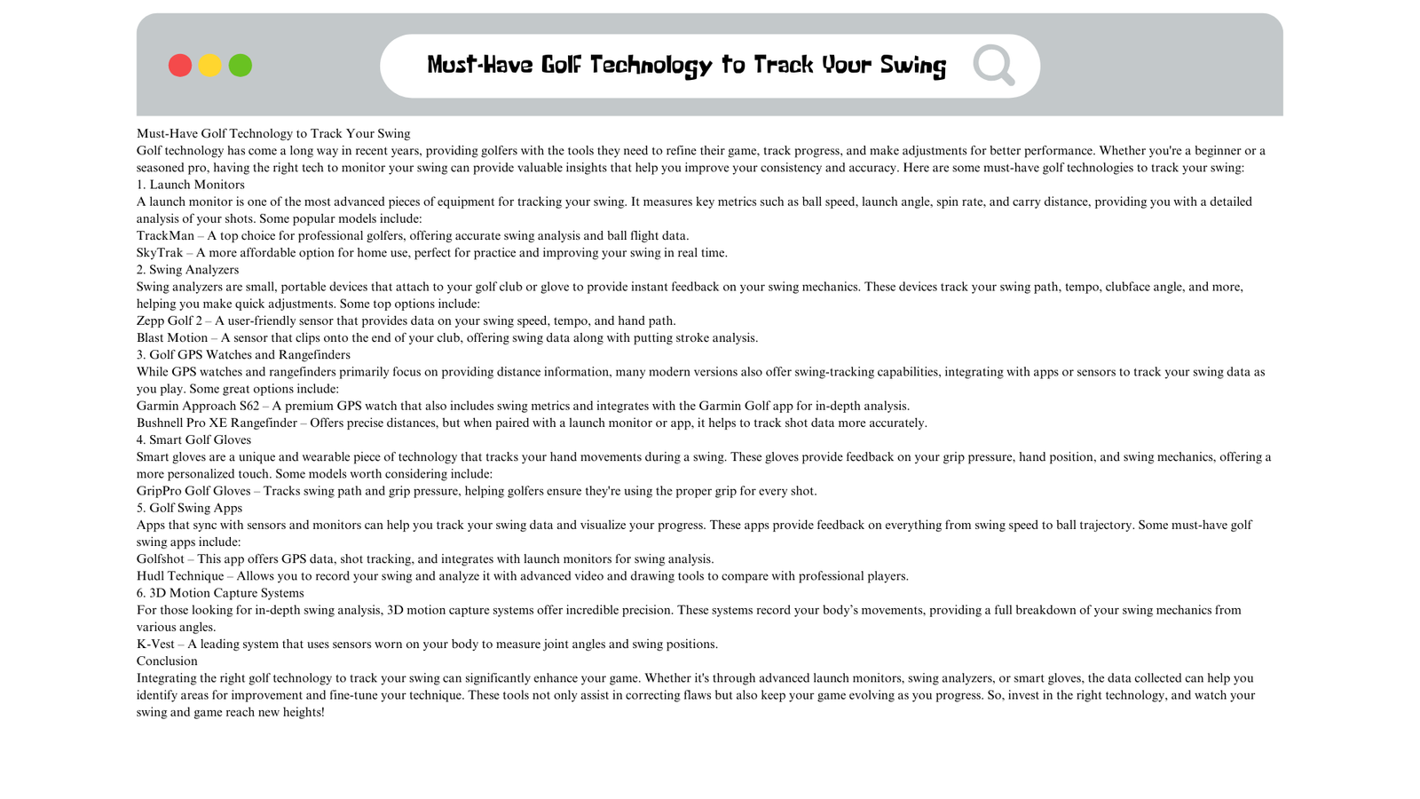 Content Writing Example 2