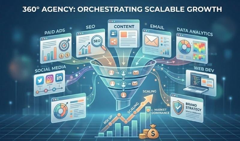 The Benefits of Hiring a 360 Degree Marketing Agency for Scalable Growth