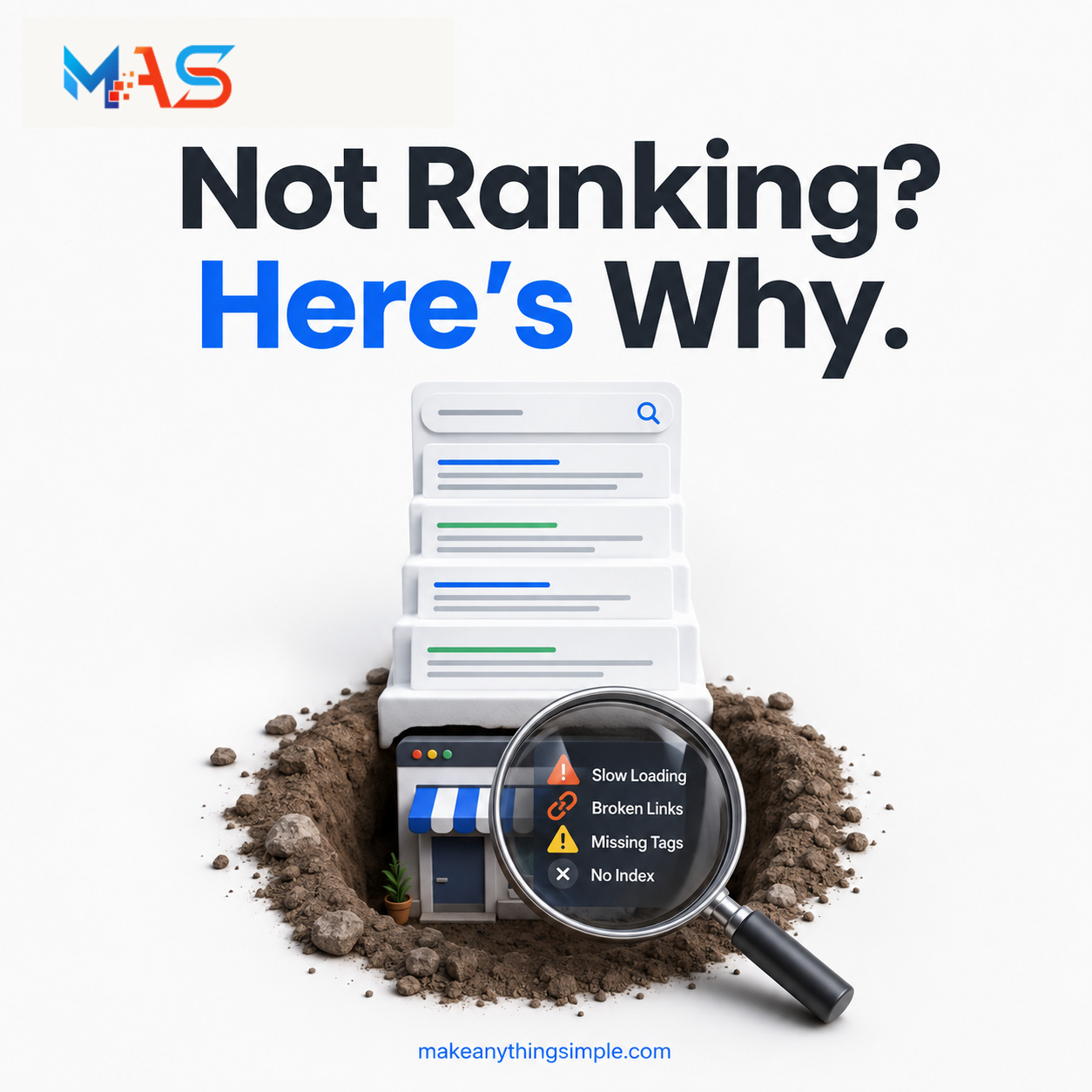 If your website is not ranking, the problem may be technical, strategic, or content-related. Fixing the right issues can
