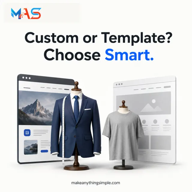 Templates can be a useful starting point, but every business has different goals. Choose a website structure that balanc