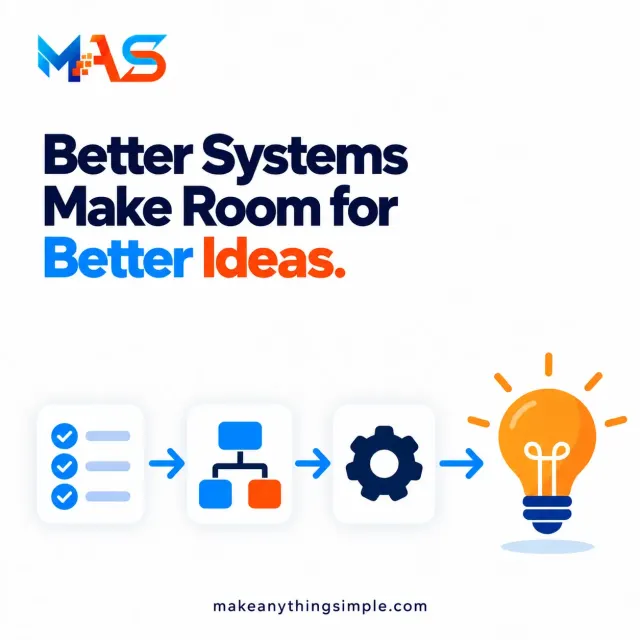 Better Systems Make Room for Better Ideas.