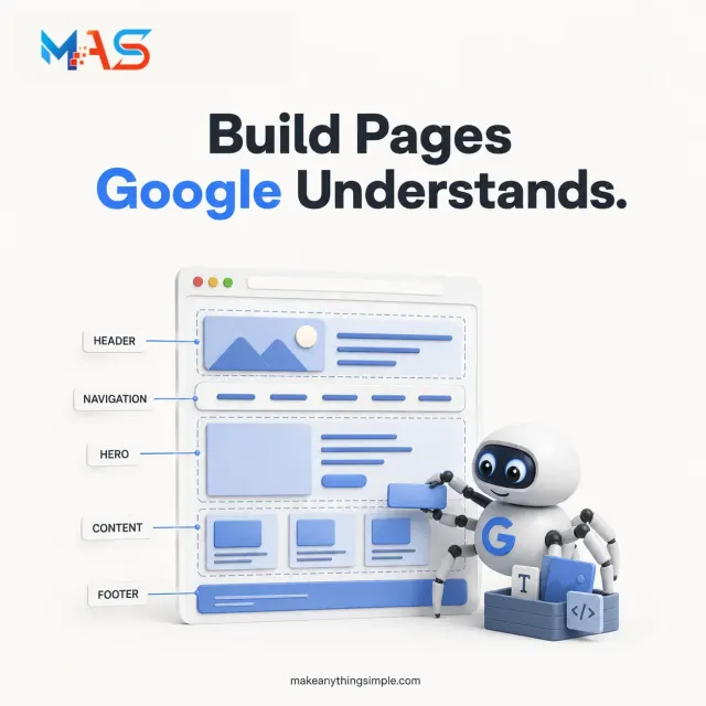 Build Pages Google Understands | MAKE ANYTHING SIMPLE